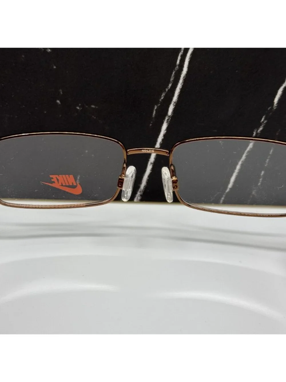Nike 5573 218 Kids Eyeglasses Brown Orange NEW